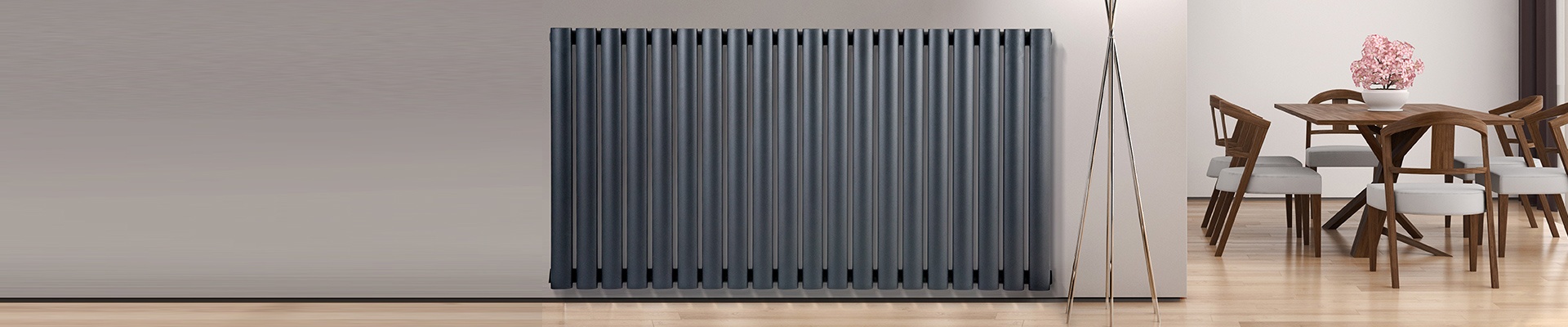 White & Anthracite Steel Radiators